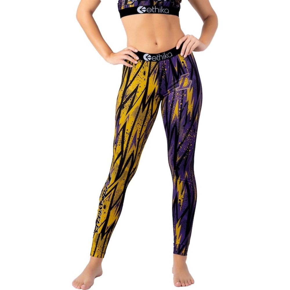 Ethika Los Angeles Lakers Purple/Gold Classic Leggings Size Medium NWOT